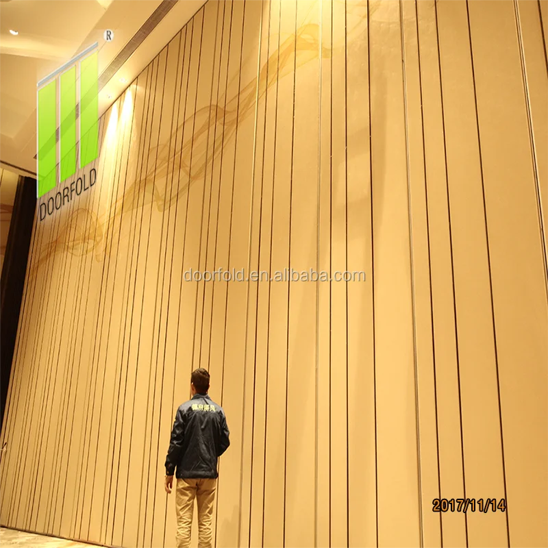 STC 53DB soundproof folding partition for banquet hall soundproof room partition for hotel sliding wall partition