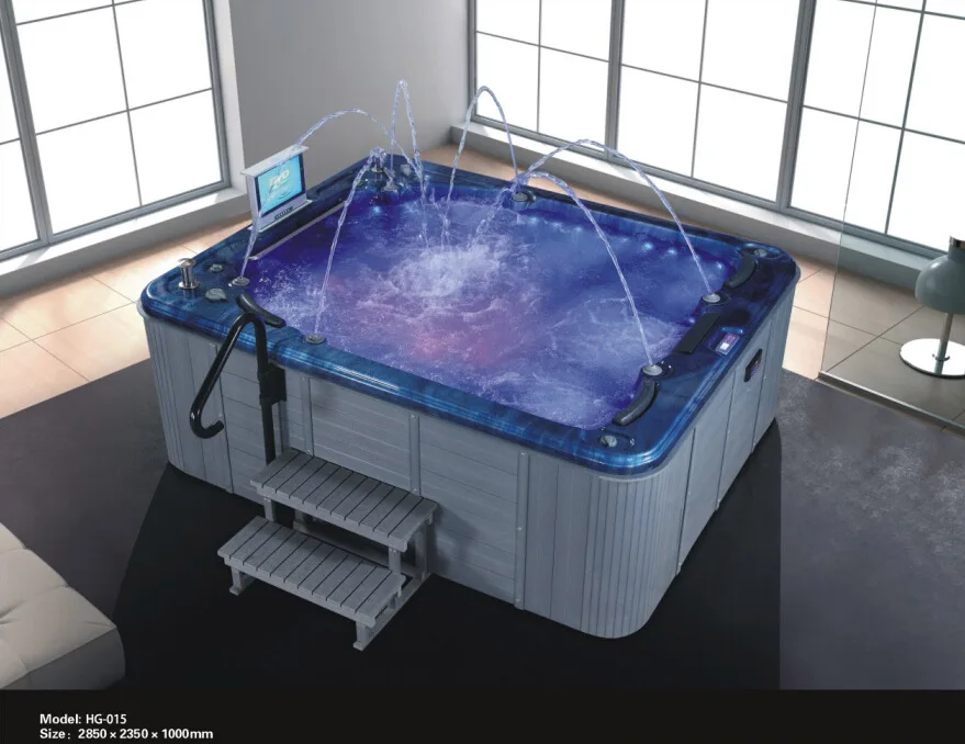 Бассейн/Ванна с гидромассажем на открытом воздухе/горячая отдельно стоящая