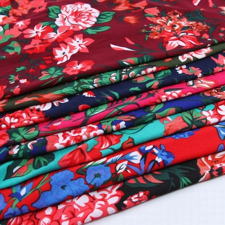 
Latest dty brushed polyester spandex jersey fabric polyester textile for print 