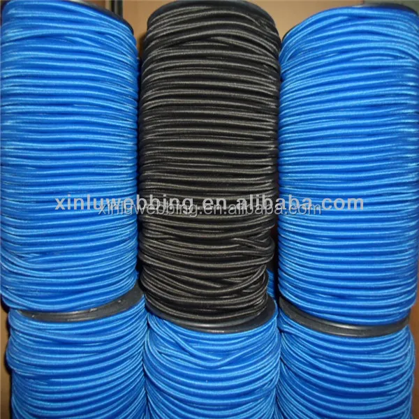 
Wholesale Top Level Round Black PE 6mm Rubber Rope/Cord 