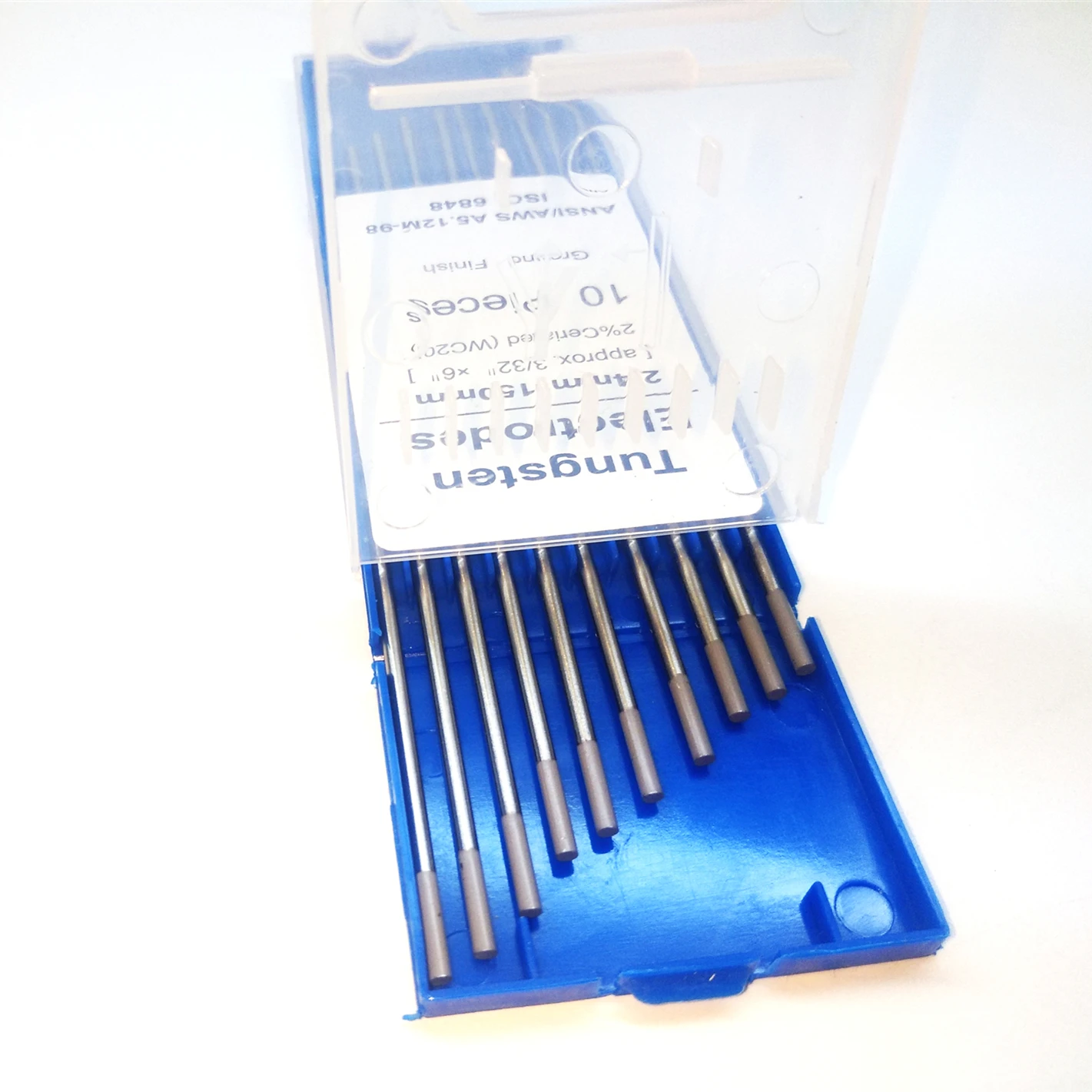 
Tungsten Electrodes For Welding 2% Grey Cerium-Tungsten Electrode 2.4mm x 150mm 10-pack 