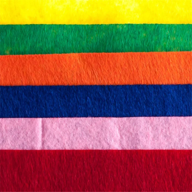 Embroidery Printed PET Needle Punch Nonwoven Felt Fabric For Garment