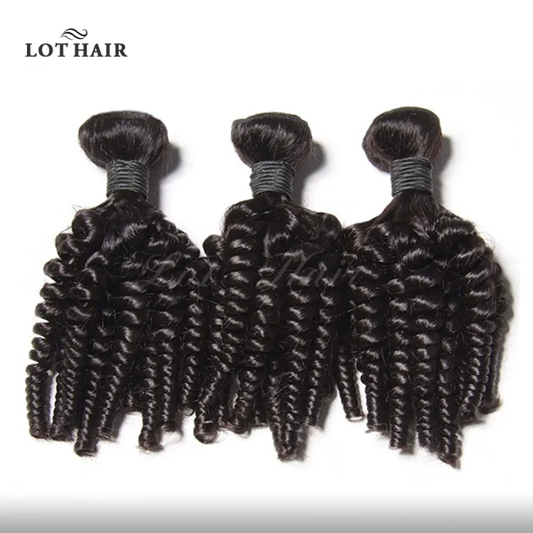 Wholesale Top Grade Unprocessed Sexy Aunty Bouncy Hair Dubai