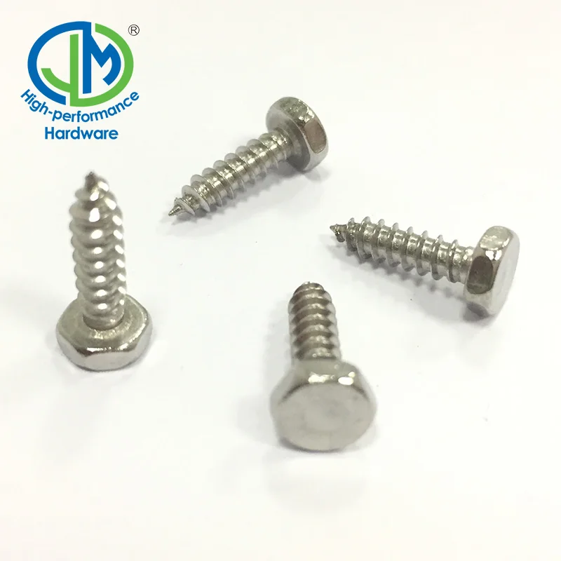 
Metric stainless steel Hex head self tapping screw 