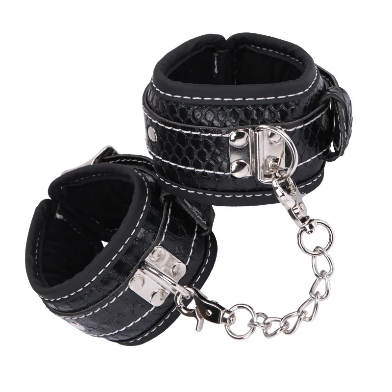Adult Sex Toy High Quality 8pcs SM Leather Bondage Set Restraint Sex Toys for Couple