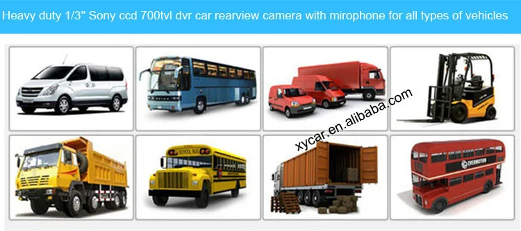  12V ~ 24V CCD автобус Ван грузовика прицепа автобуса большегрузных автомобилей спереди/камера заднего вида авто камера трактора