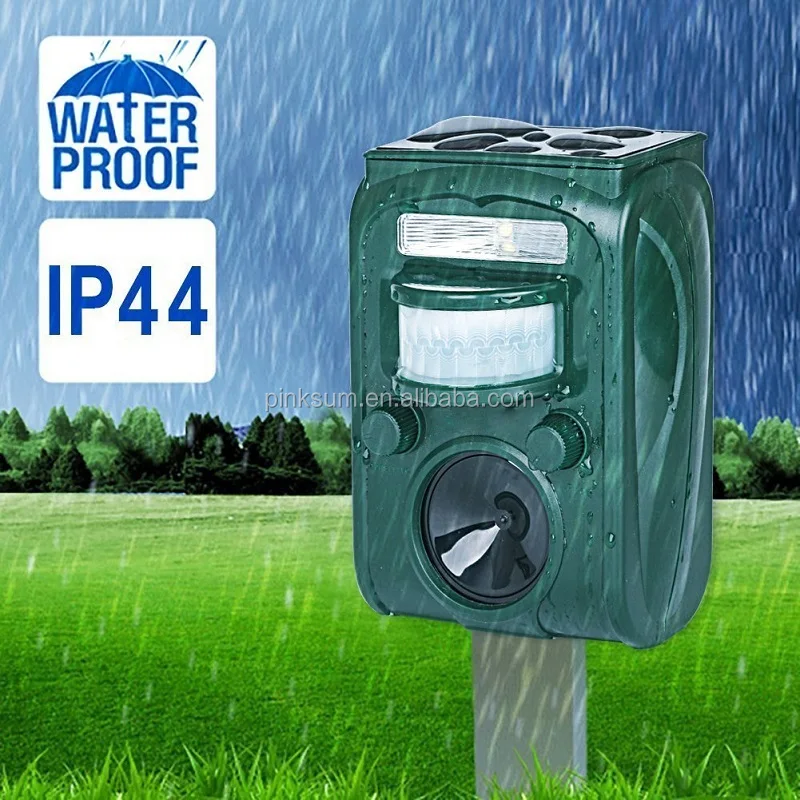 Great House GH-501 Solar Ultrasonic Animal Repellent Solar Powered Animal Repeller