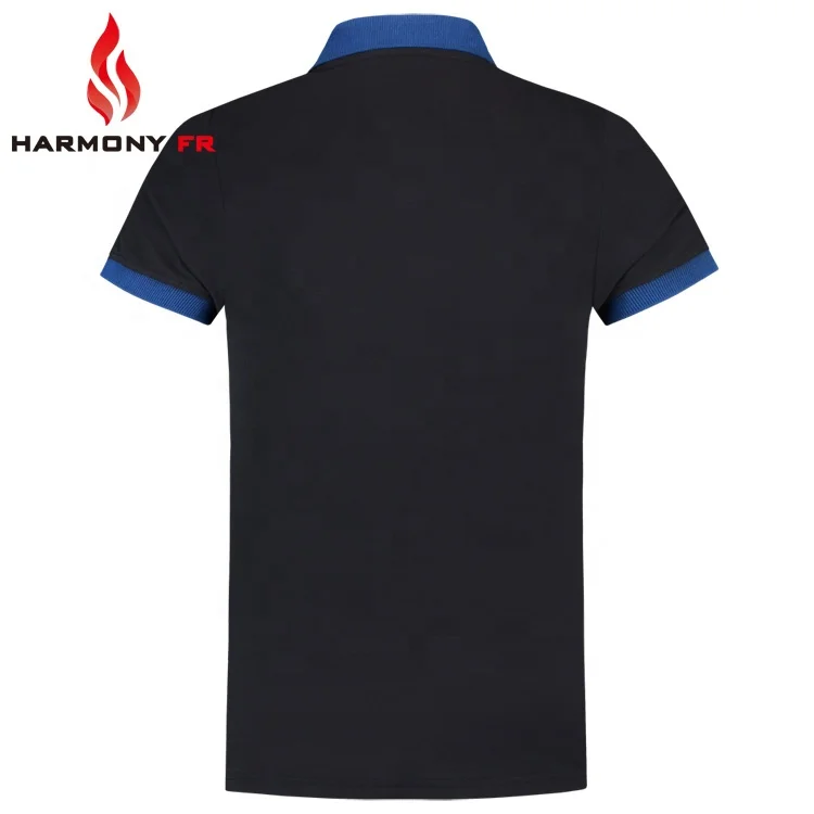 Wholesale OEM Cotton Mens Conductive Antistatic Safety Unisex Workwear Polo Flame Retardant Anti-static ESD T Shirts