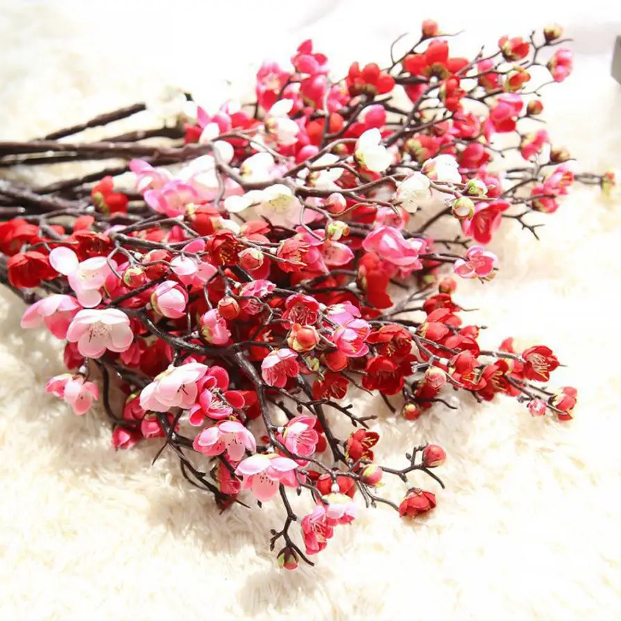 Shininglife China artificial flower Plum blossom flower for home decorations