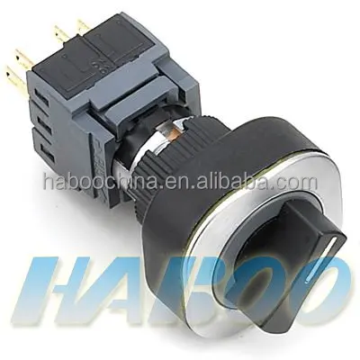 HBC16/22 серии поворотный переключатель 2 позиции 3 позиции ультратонкие Мгновенный/с фиксацией