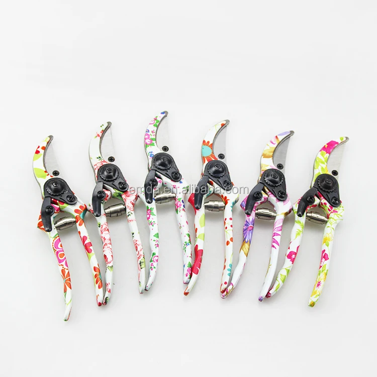 Hot sale aluminium floral printed garden tool set 3 piece tools gardening,printed garden tools