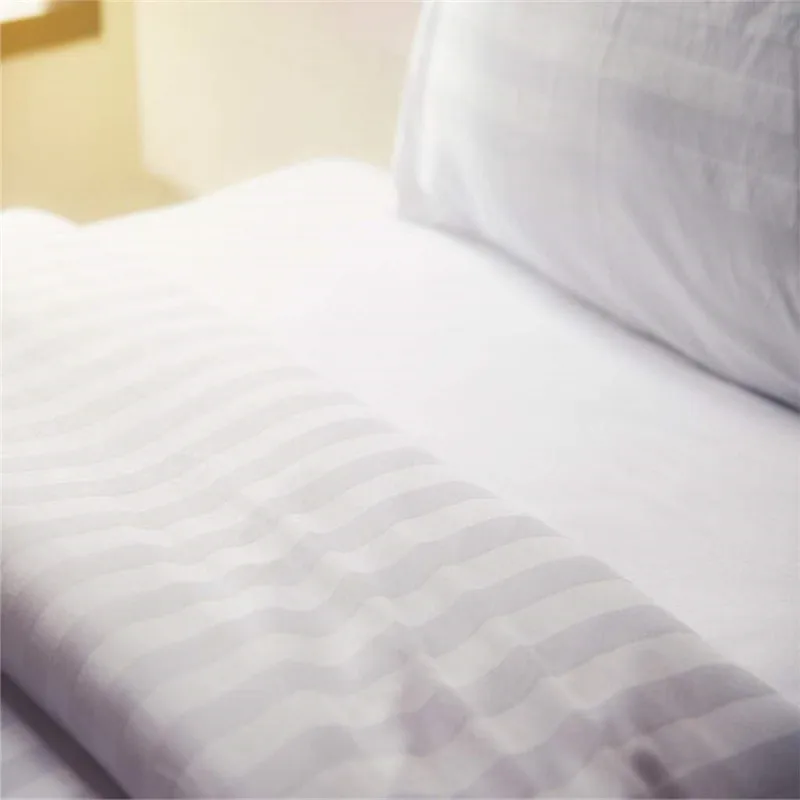 Гипоаллергенный длинный штапельный хлопок белая наволочка простыня