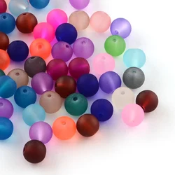 PandaHall 6mm loose Beads Glass Frosted Beads