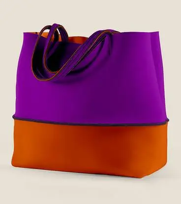 2022 new fashion neoprene best beach bag with inner pouch