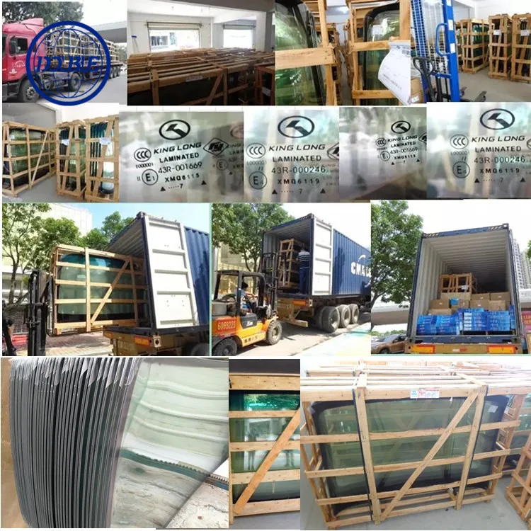 Bus spare parts for XMQ6800,XMQ6900,XMQ6115,XMQ6117,XMQ6140 Kinglong bus glasss front windshield