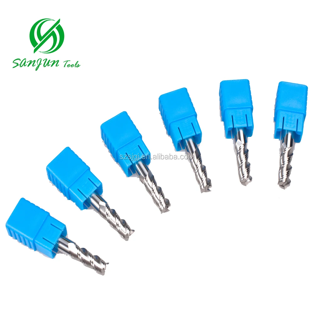 
3Flutes Carbide Aluminum End mill bits for aluminum processing 