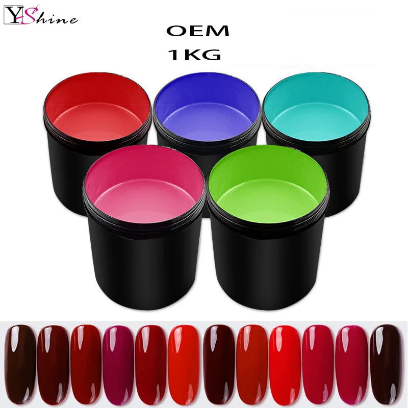 Manufacturer provide private label mixcoco UV choice beauty colored 1kg 5kg gel nail polish