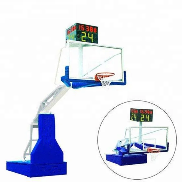 Custom Ring and Rim Height Adjustable Basketball Backboard Steel Stand Basketball Hoop