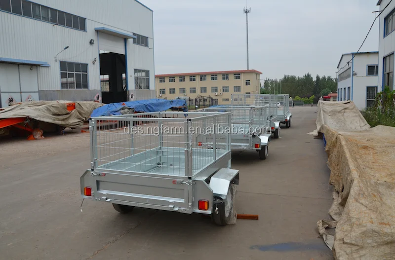 Galvanized 7x4 Car Box Cage Utility Trailer