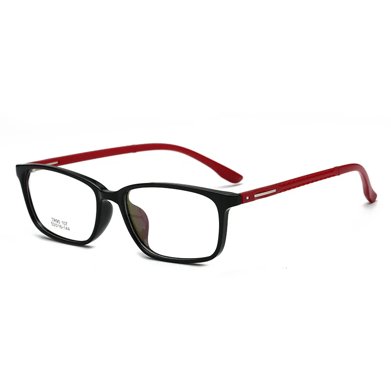 wholesale fashion TR90 korean mens spectacle fiber polycarbonate classic black optical eyeglasses frames