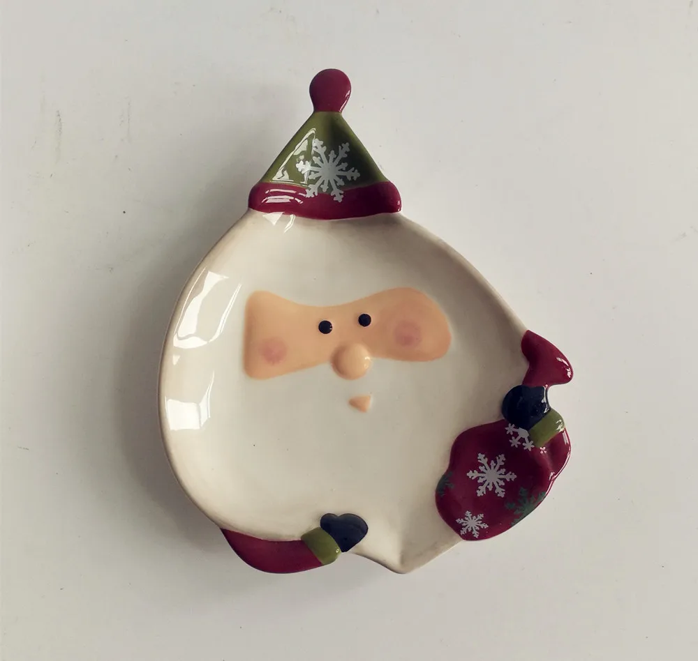 Ceramic Winterfest Collection Festive Assorted Hand-Stamped Holiday Designs Ceramic Dinnerware Set tableware set