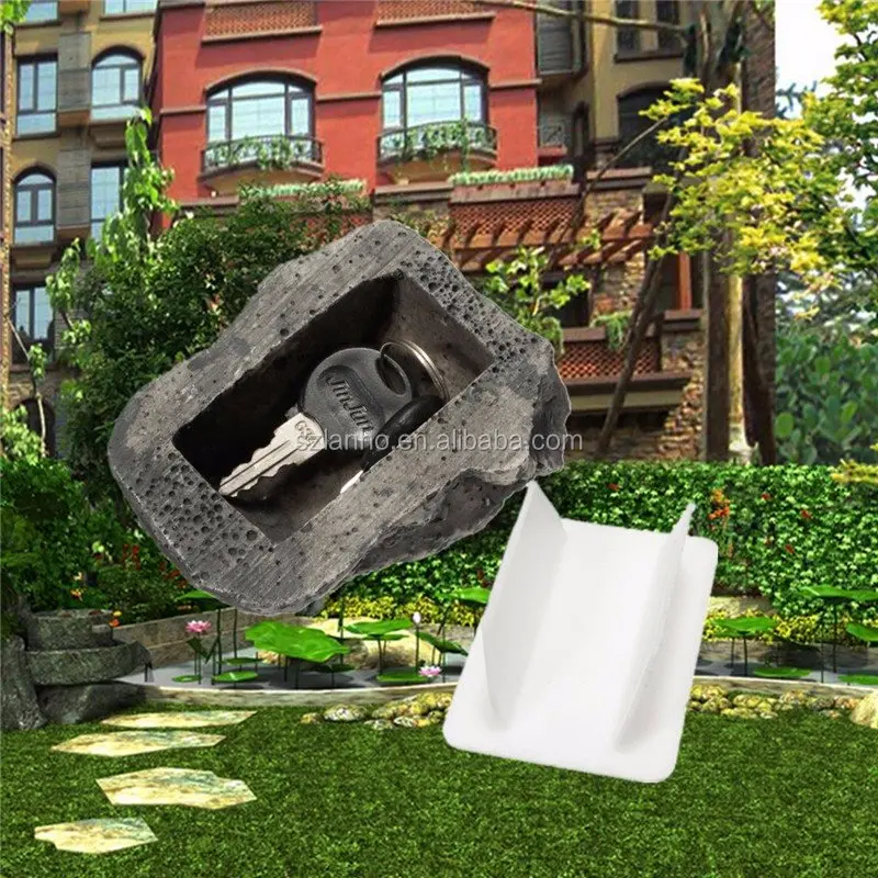 NEW Key Box Rock Hidden Hide In Stone Security Safe Storage Hiding Outdoor