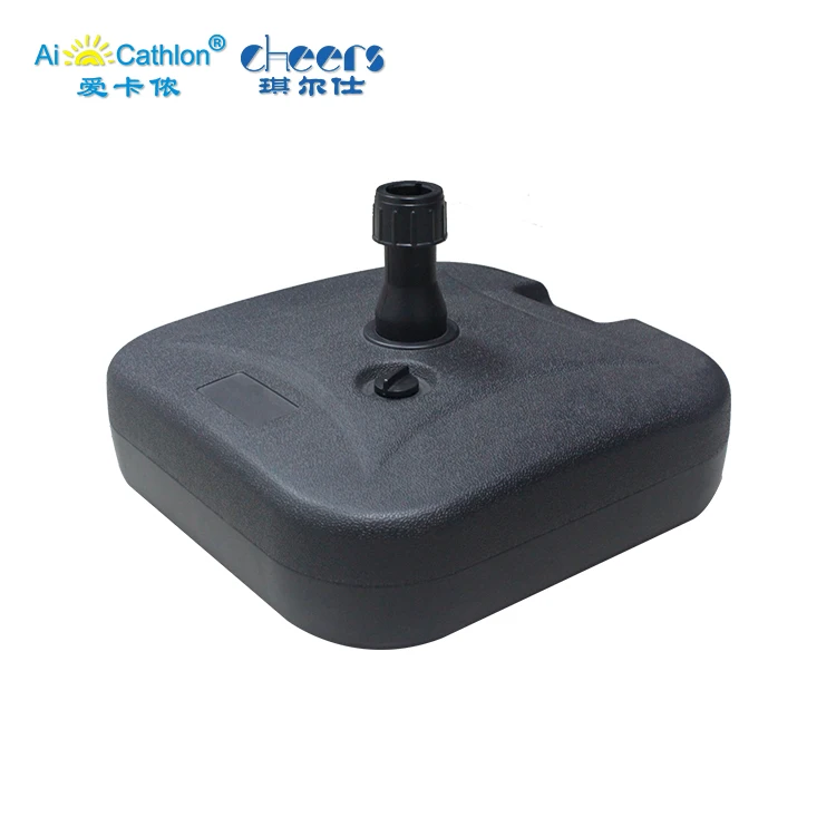 Market Parasol Stand Outdoor Patio Square Plastic Water Filled Umbrellas Bases