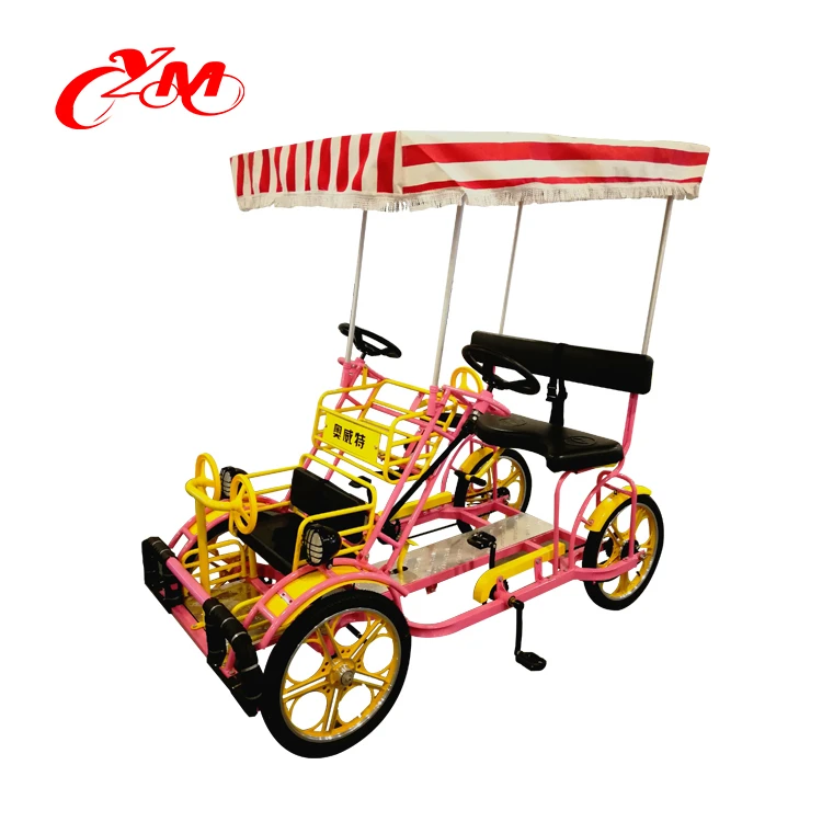 3 seats bicycle for 3 person/ surrey bike in park for sightseeing/adults tandem bike