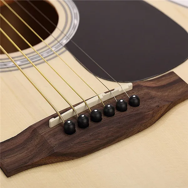 Full size OEM solidwood top folk guitar natural