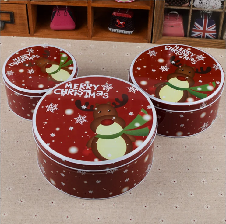 Wholesale Metal Cookie Box Tin Candy Box For Christmas Gifts