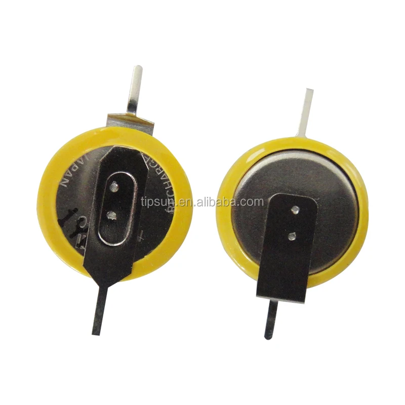 3V Rechargeable ML1220 battery CMOS Button cell with solder tabs for pos machine