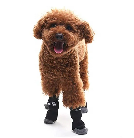 Anti Slip Dog Socks for Hardwood Floors Pet Paw Protectors with Grips