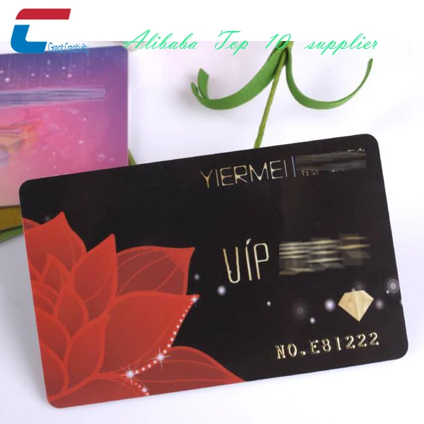 Business gift use pvc material vip card for business promotion