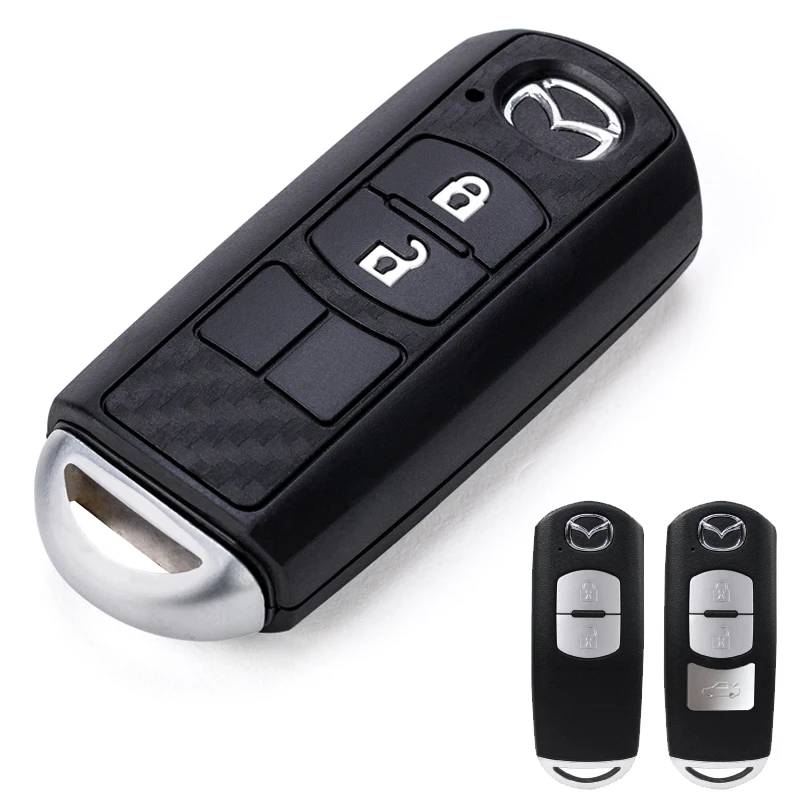 Silicone Cover Holder  Flip Remote Key Case 3 Button Shell Fit For Mazdas