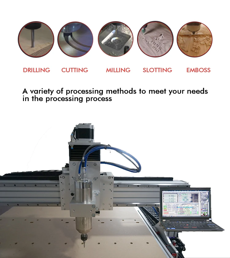 4x8 ft Desktop 3D CNC Wood Carving Machine 1325 Wood Working CNC Router