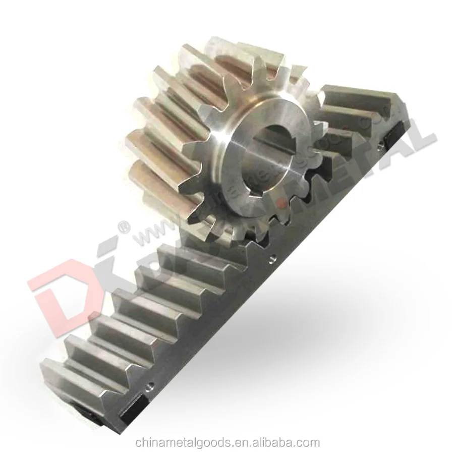 High precision C45 steel gear rack and pinion