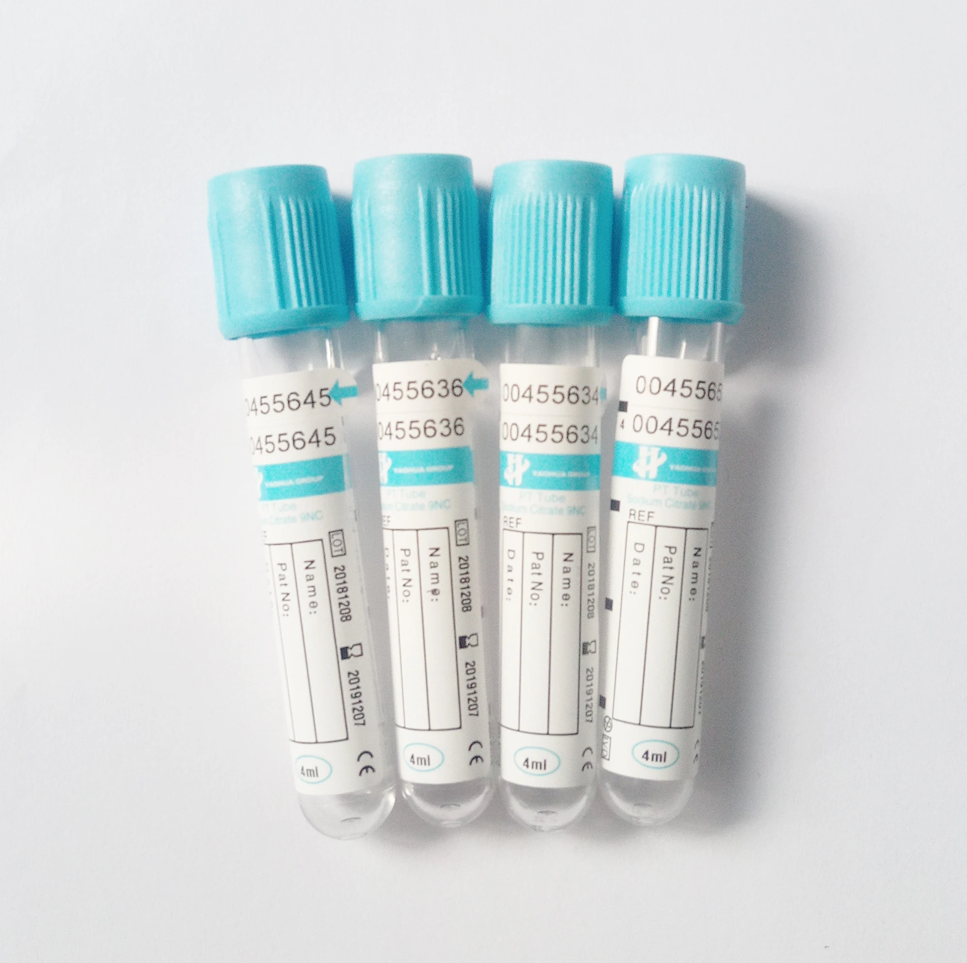 blue top sodium citrate 1:9 blood collection tube PT blood test CE ISO 13485 PET glass citrate blood tube 3.2% sodium citra