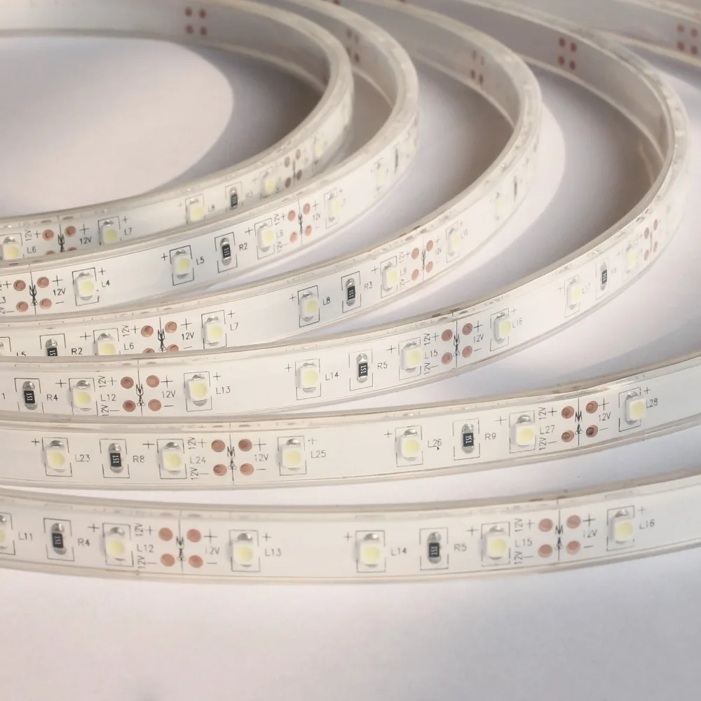 Living room 12v waterproof strip lights camping led strip light bar 24w 3528 for great wall