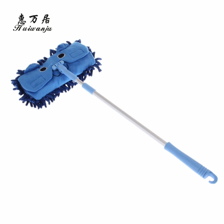 Microfiber Chenille Mini Cartoon Floor Cleaning Microfibre Mop With Telescopic Handle