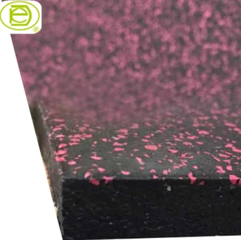 rubber roll surface composited bottom grooved has clips gym rubber flooring mats