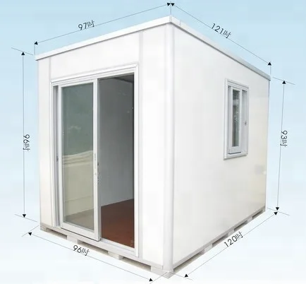 10ft sentry box kiosk portable guard house modular prefabricated tiny house