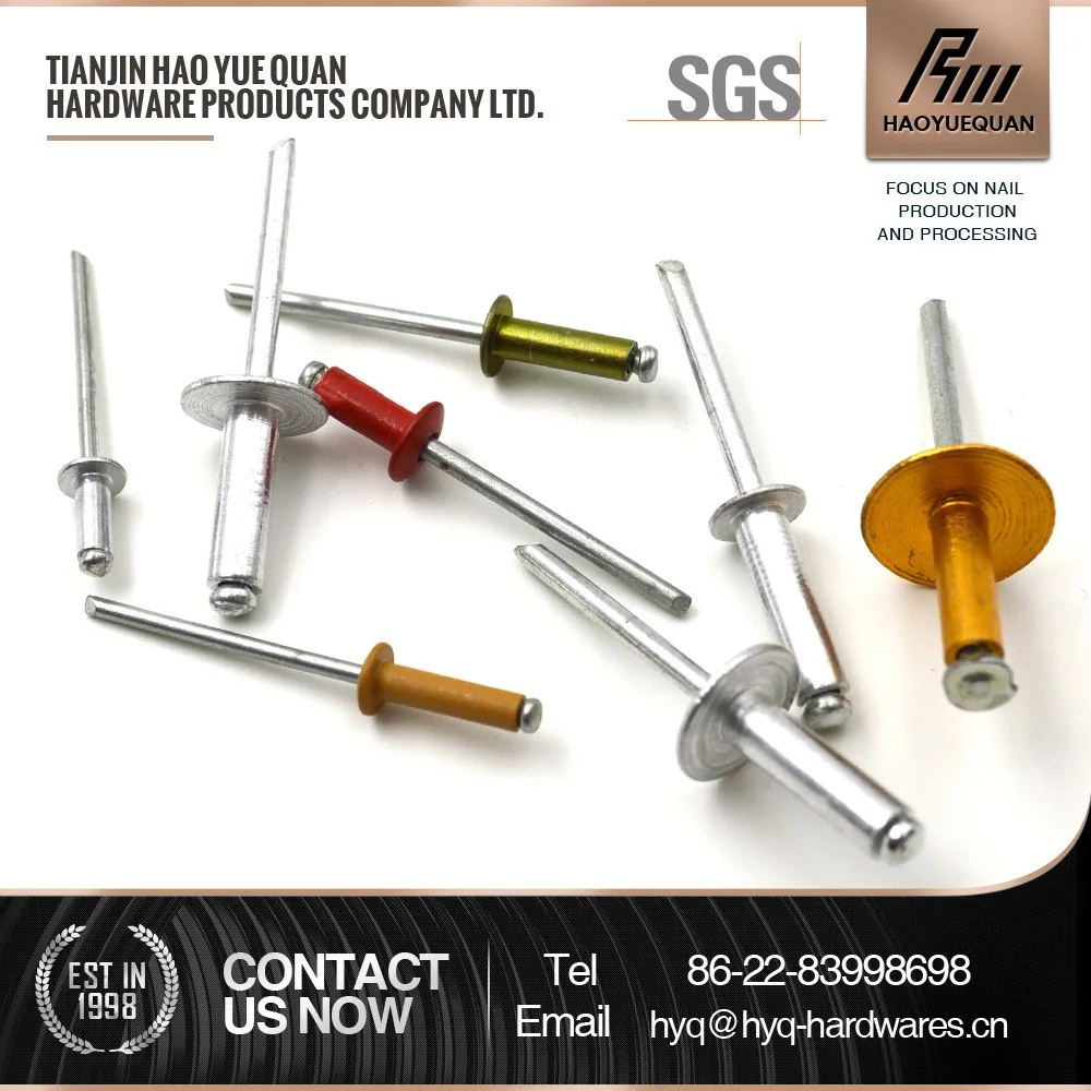 copper blind rivets/brass blind rivets/black color blind rivets