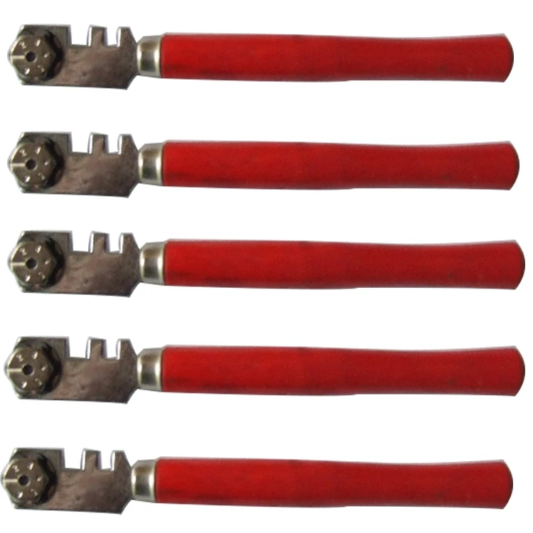 Six-wheel Factory Supply High Speed with Wooden Handle Glass Tools Cutter Manual Cutting Tools