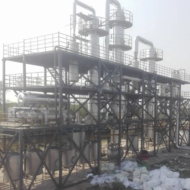 Low Factory price small capacity used engine oil to base oil recycling plant