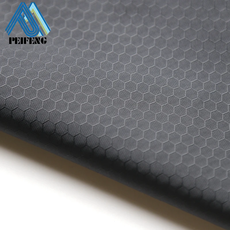 NBFH1392 70D 210T 0.3 football ribstop nylon fabric 210t ripstop parachute nylon fabric blackout