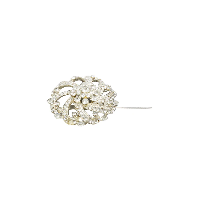 Cheap custom woven logo slouch crochet hat horse brooch