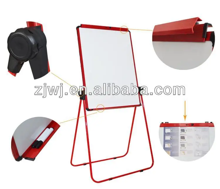 Ydb-002 u двойной- лицо белое доска флип-чарт раскладной двуспальный стороны сухой стереть черный сланец мелом доски