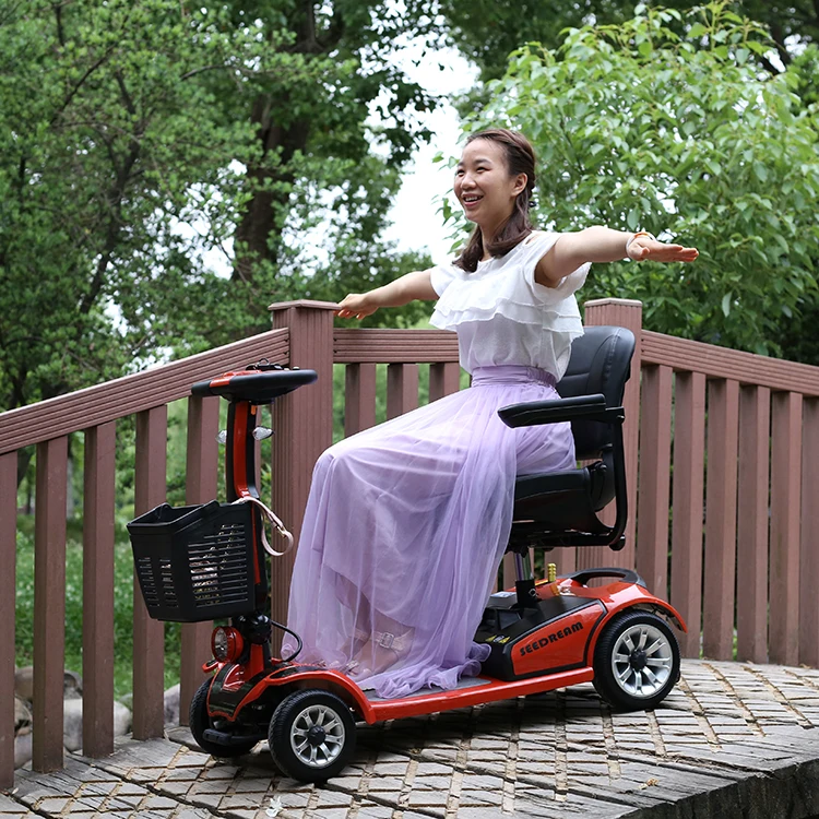4x4 electric mobility scooter with golf carts trailer