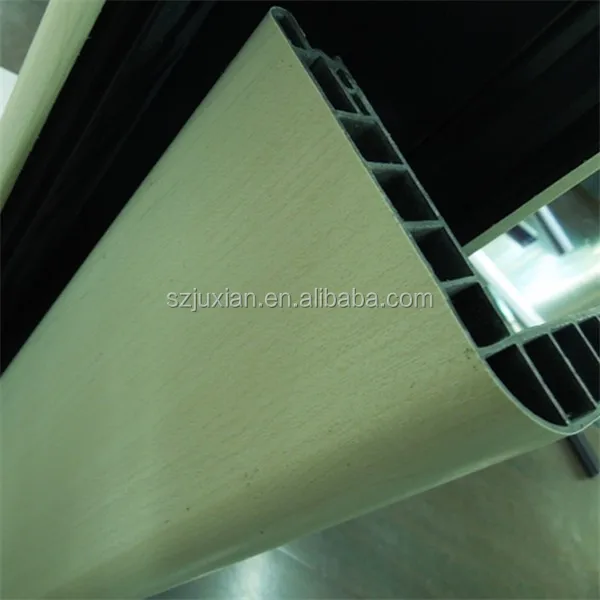 
pvc extrusion profile wood grain Wooden Finish PVC Window Door Profile 