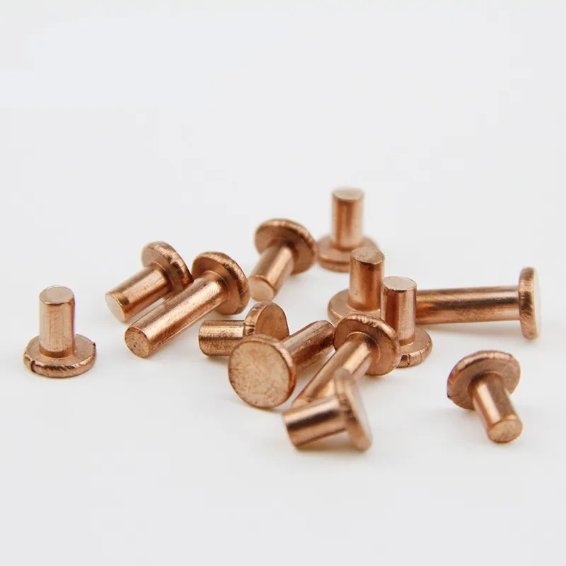 High quality knife handle solid flat head copper rivet